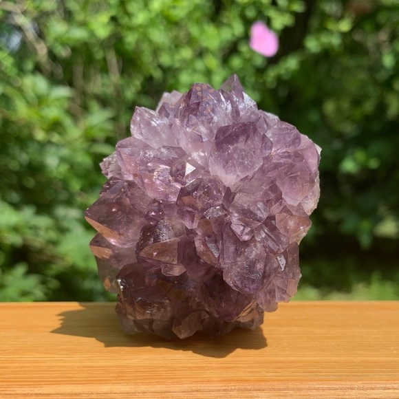 Uruguay purple amethyst cluster rosette Other - Purple Amethyst Crystal Cluster Rose Large Rosette Raw Base Artigas Uruguay 2.5"